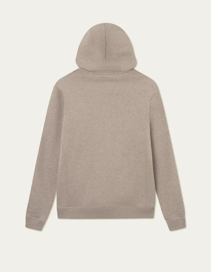 HoodiesSweatshirts Men Les Deux Piece Hoodie 8211 Walnut MelangeBlack