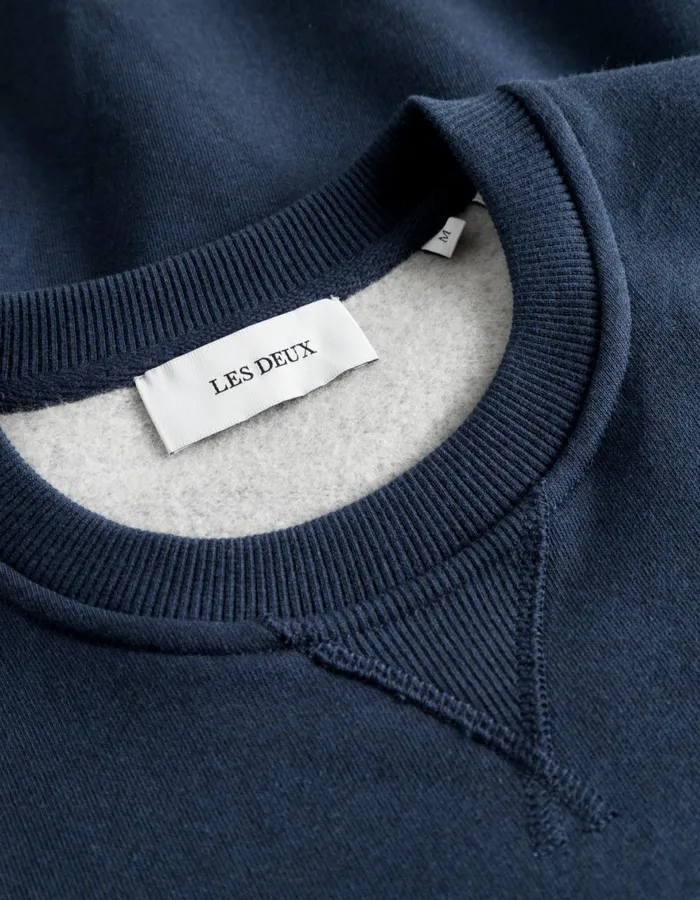 HoodiesSweatshirts Men Les Deux Piece Sweatshirt 20 8211 Blueprint MelangeLight Sand
