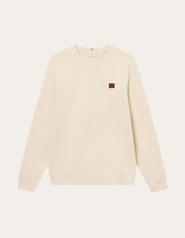 HoodiesSweatshirts Men Les Deux Piece Sweatshirt 8211 IvoryDark Burgundy