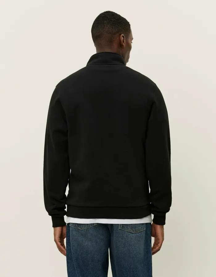 HoodiesSweatshirts Men Les Deux Scandinavian HalfZip Sweatshirt 8211 BlackIvory
