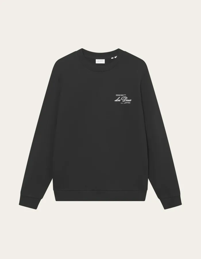 HoodiesSweatshirts Men Les Deux Scandinavian Sweatshirt 8211 BlackIvory