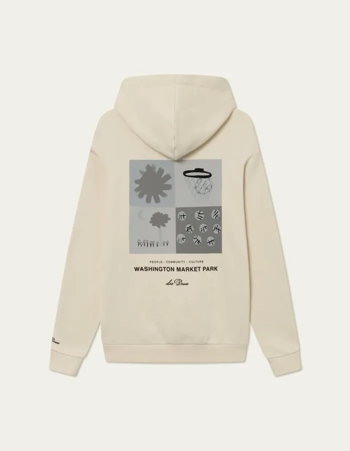 HoodiesSweatshirts Men Les Deux Tribeca Hoodie 8211 Ivory