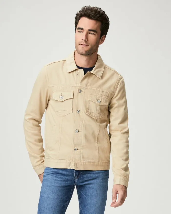 Jackets and Coats Men PAIGE Scout Jacket 8211 Vintage Caramel Drizzle