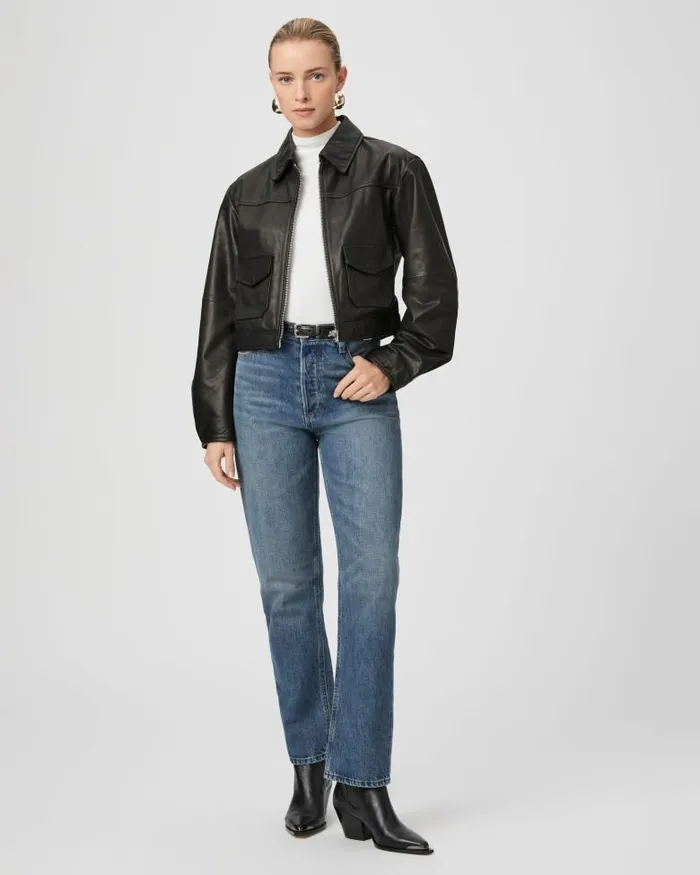 Jackets and Coats Women PAIGE Clyde Jacket 8211 Black Leather Jackets and Coats Women PAIGE Clyde Jacket 8211 Black Leather