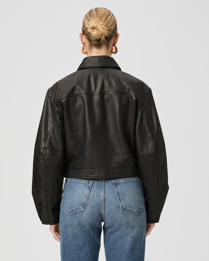 Jackets and Coats Women PAIGE Clyde Jacket 8211 Black Leather Jackets and Coats Women PAIGE Clyde Jacket 8211 Black Leather