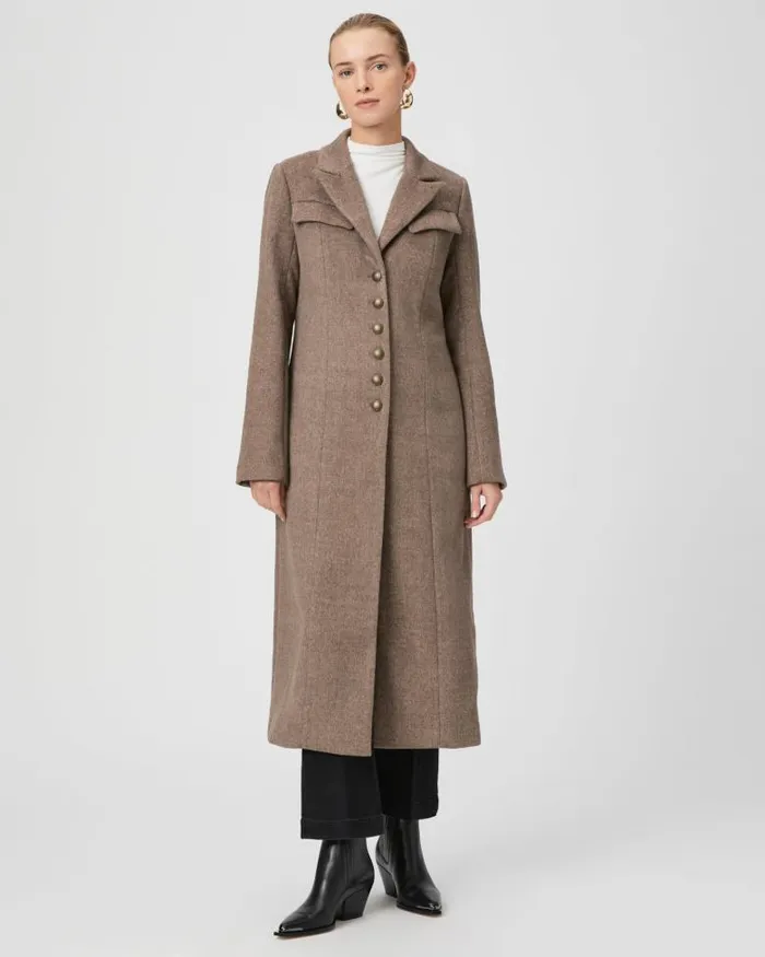 Jackets and Coats Women PAIGE Lucrezia Coat 8211 Rye Brown Multi Jackets and Coats Women PAIGE Lucrezia Coat 8211 Rye Brown Multi