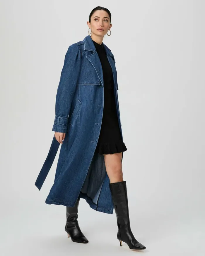 Jackets and Coats Women PAIGE Raina Denim Trench 8211 Rylie Jackets and Coats Women PAIGE Raina Denim Trench 8211 Rylie