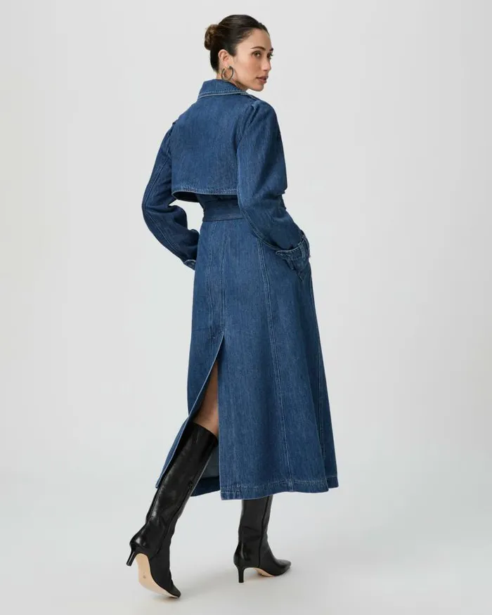 Jackets and Coats Women PAIGE Raina Denim Trench 8211 Rylie Jackets and Coats Women PAIGE Raina Denim Trench 8211 Rylie
