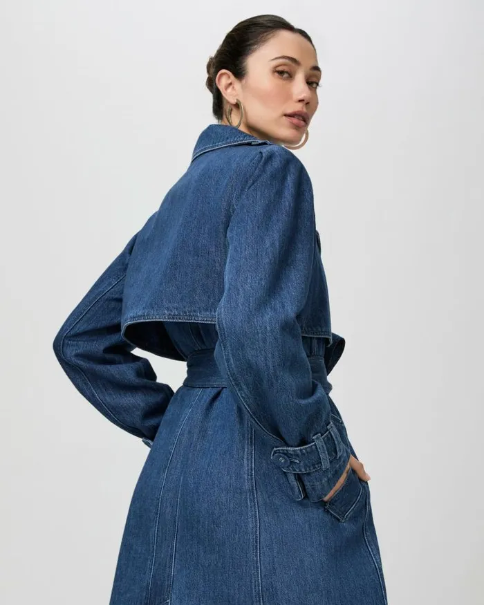 Jackets and Coats Women PAIGE Raina Denim Trench 8211 Rylie Jackets and Coats Women PAIGE Raina Denim Trench 8211 Rylie