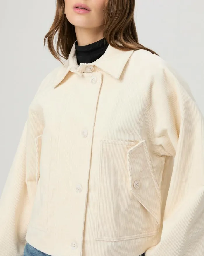 Jackets and Coats Women PAIGE Tylee Jacket 8211 Ivory Corduroy Jackets and Coats Women PAIGE Tylee Jacket 8211 Ivory Corduroy