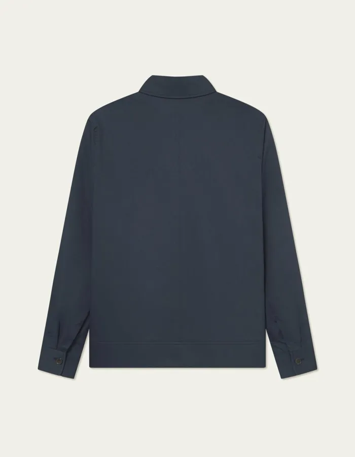 JacketsCoats Men Les Deux Como Cotton Coach Jacket 8211 Dark Navy