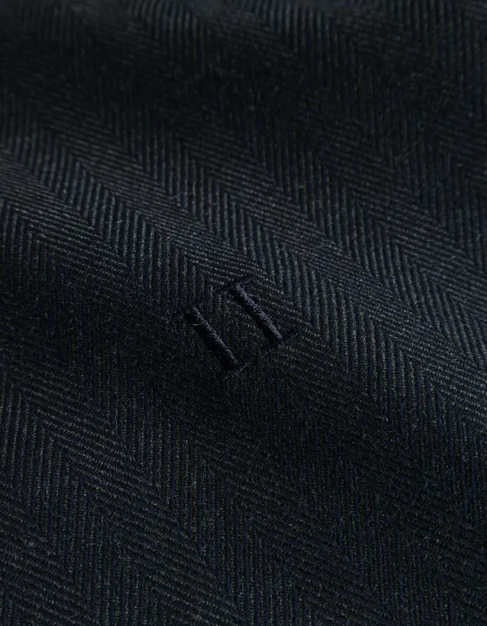 JacketsCoats Men Les Deux Como Reg Herringbone Bomber Jacket 8211 CharcoalGrey Melange
