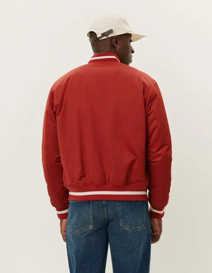 JacketsCoats Men Les Deux Les Deux Tech Varsity Jacket 8211 Bossa Nova