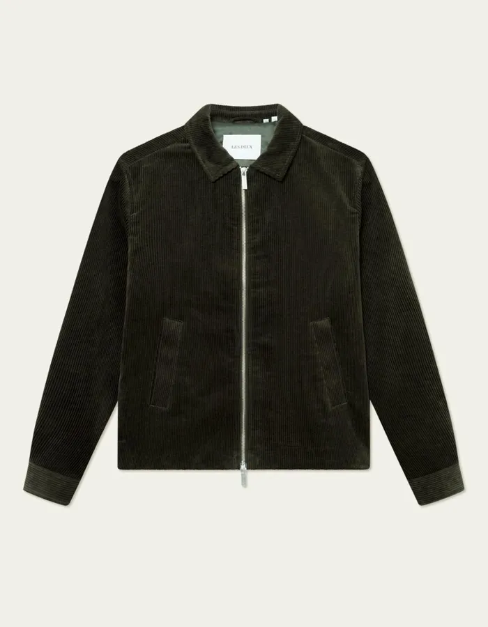 JacketsCoats Men Les Deux Marchall Corduroy Coach Jacket 8211 Rosin