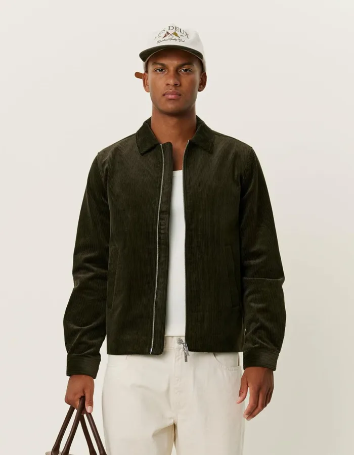 JacketsCoats Men Les Deux Marchall Corduroy Coach Jacket 8211 Rosin