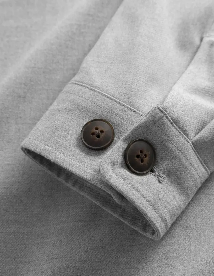 JacketsCoats Men Les Deux Marseille Twill Jacket 8211 Light Grey Melange