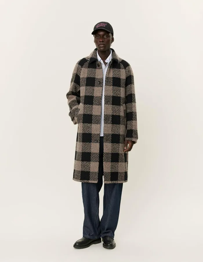 JacketsCoats Men Les Deux Michael 30 Wool Coat 8211 Desert TaupeBlack