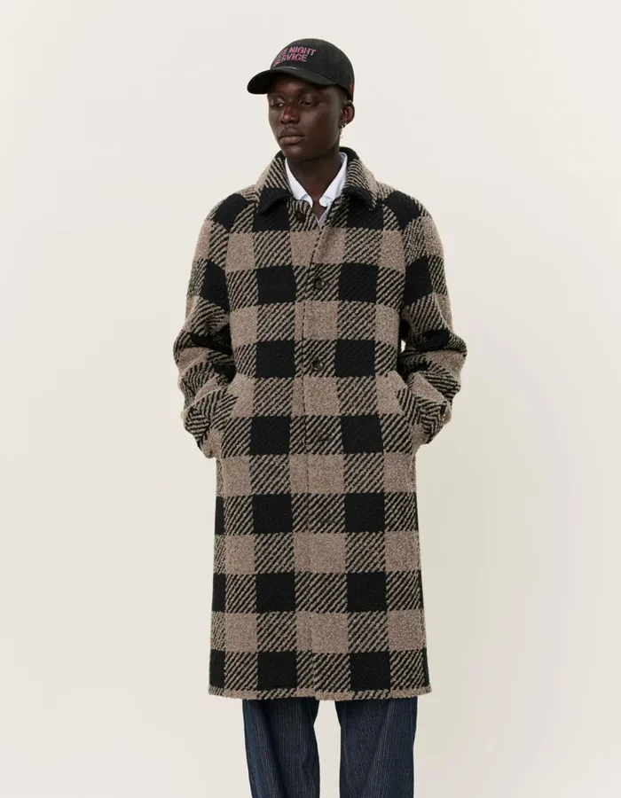JacketsCoats Men Les Deux Michael 30 Wool Coat 8211 Desert TaupeBlack