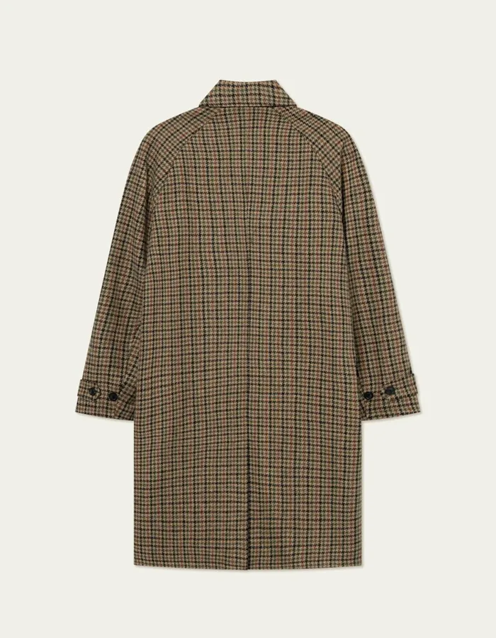 JacketsCoats Men Les Deux Michael Houndstooth Wool Coat 30 8211 Warm SandBlack