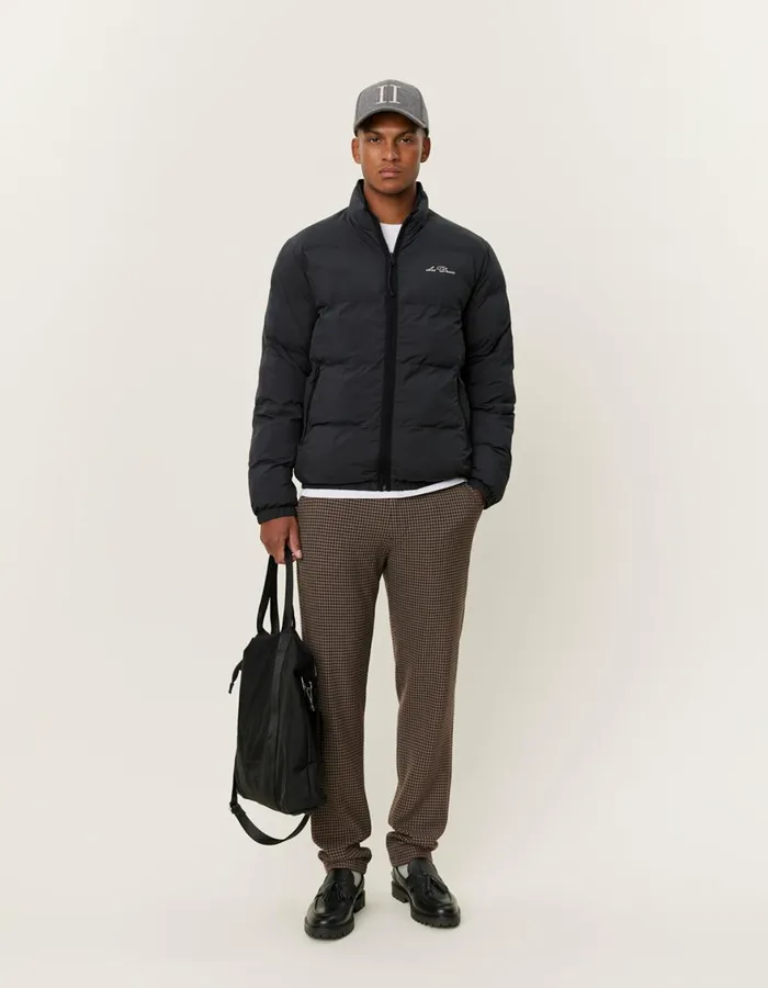 JacketsCoats Men Les Deux Newport Padded Jacket 8211 BlackBlack