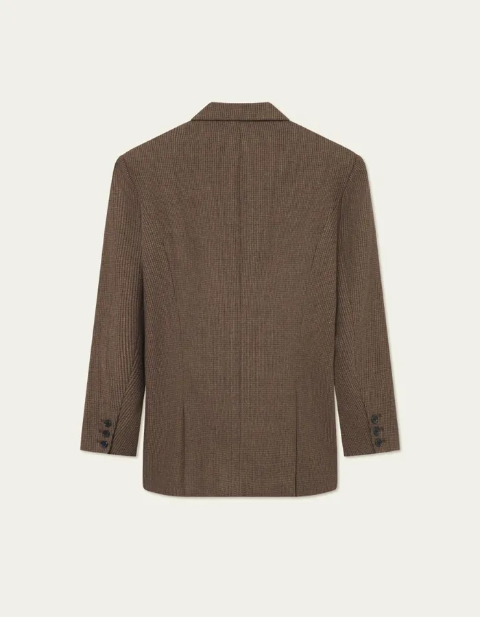 JacketsCoats Men Les Deux Yale Tweed Blazer 8211 Dark Sand
