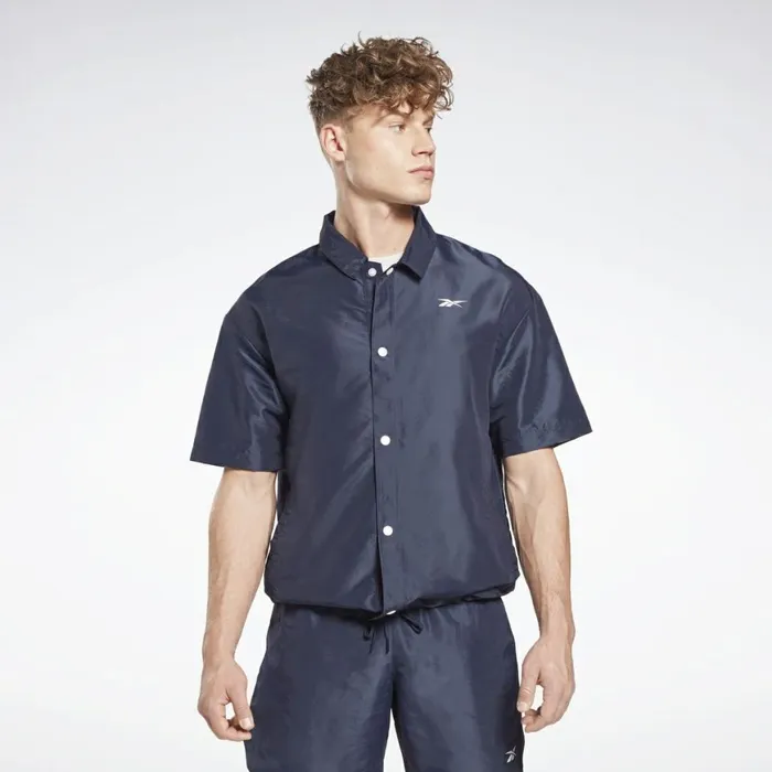 Jackets Mens Reebok MYT Coaches Jacket Vector Navy