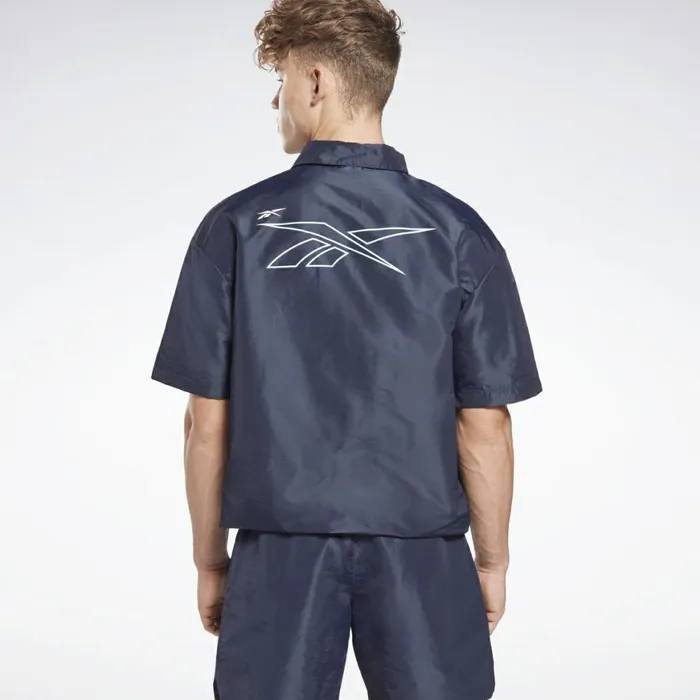 Jackets Mens Reebok MYT Coaches Jacket Vector Navy