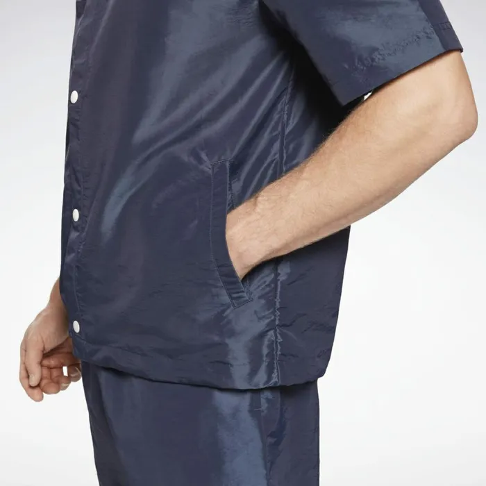 Jackets Mens Reebok MYT Coaches Jacket Vector Navy