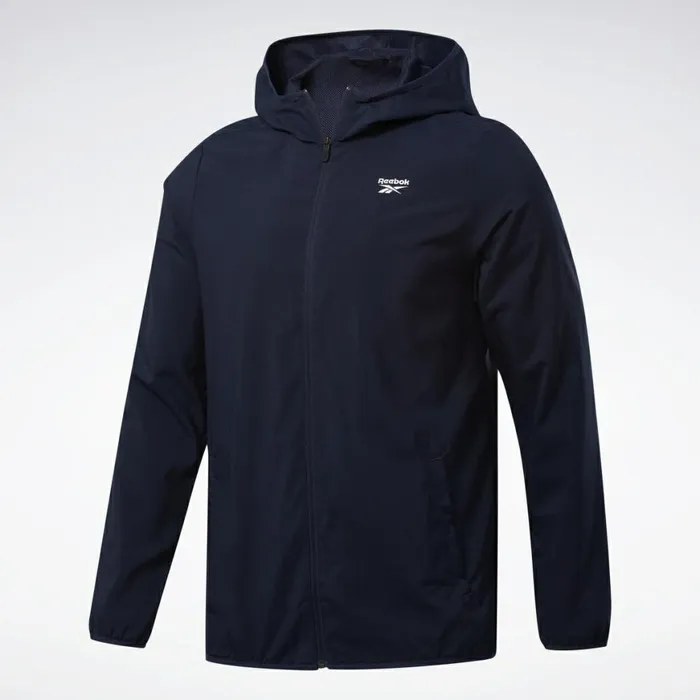 Jackets Mens Reebok Training Essentials Jacket Vector Navy