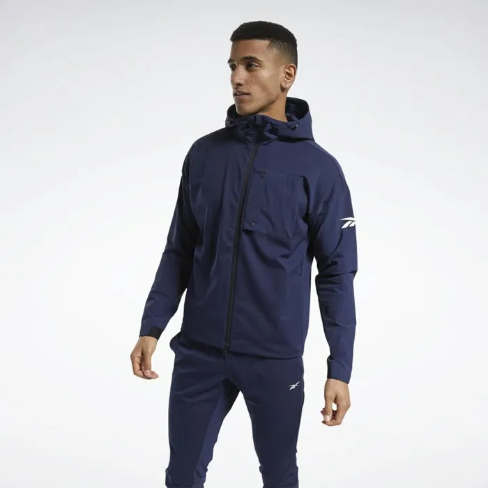 Jackets Mens Reebok United By Fitness Winterized Jacket Vector Navy