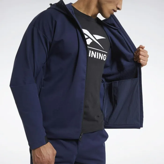 Jackets Mens Reebok United By Fitness Winterized Jacket Vector Navy