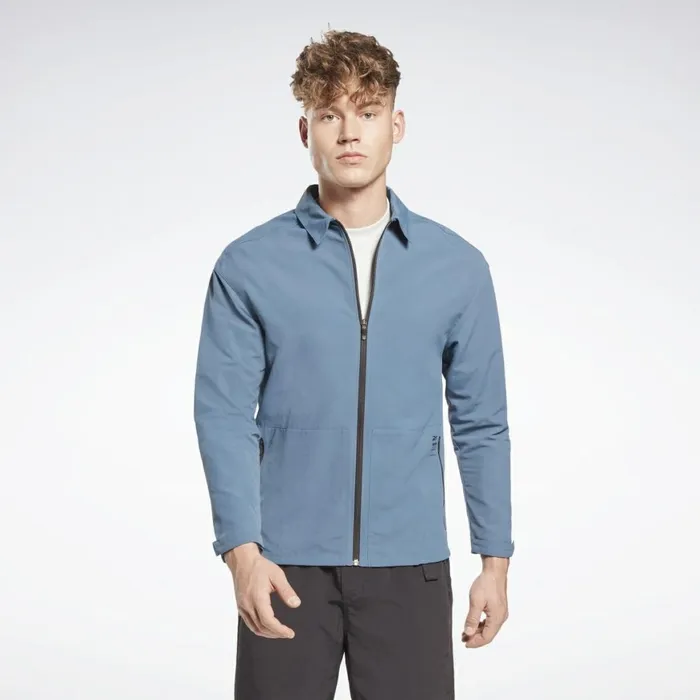 Jackets Mens Reebok Utility Track Jacket Brave Blue