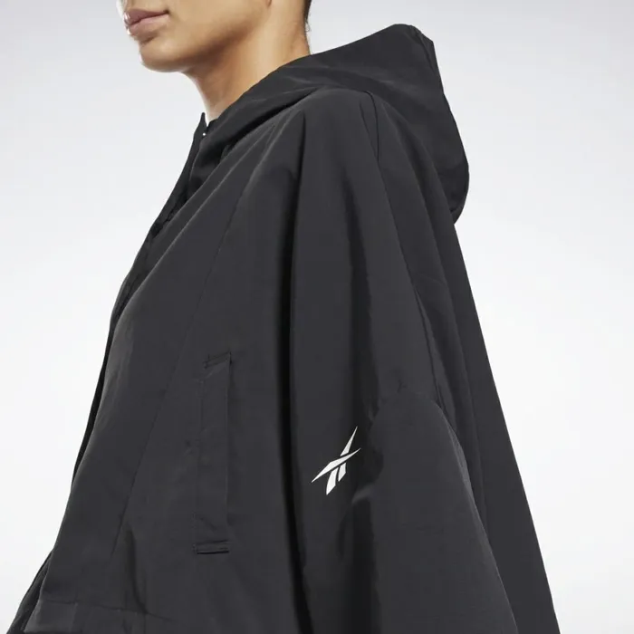 Jackets Womens Reebok Layering Woven Jacket Black