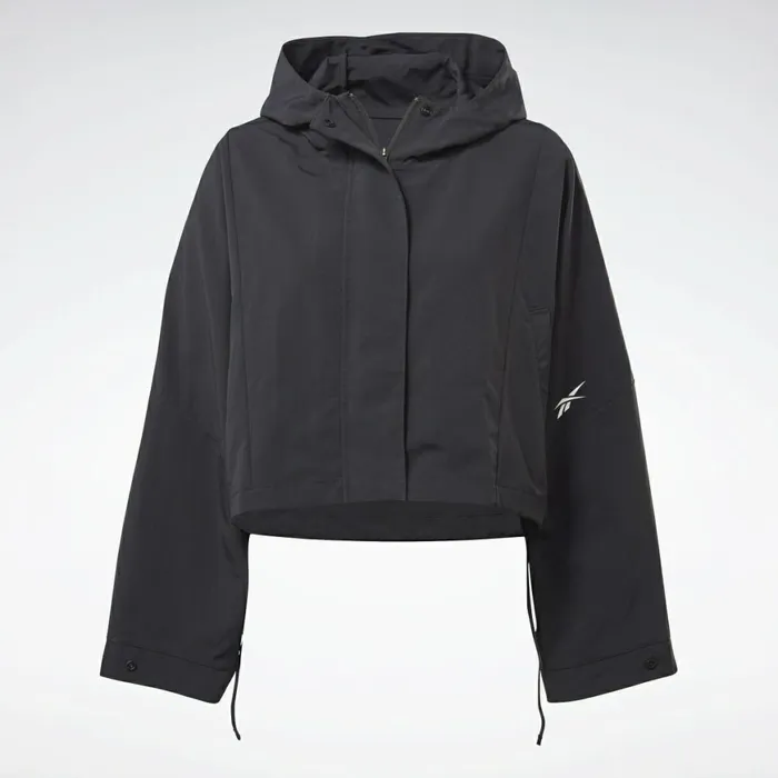 Jackets Womens Reebok Layering Woven Jacket Black