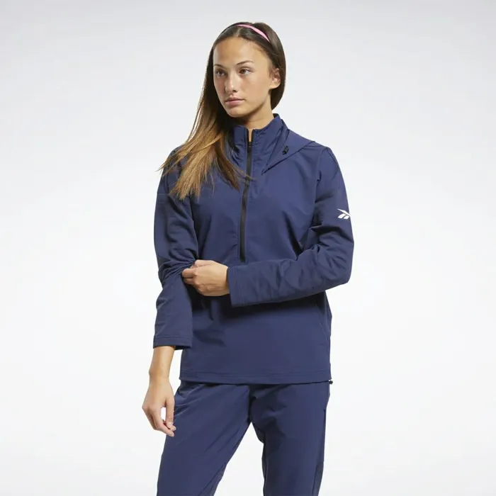 Jackets Womens Reebok United By Fitness Control Hoodie Vector Navy