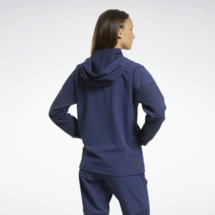 Jackets Womens Reebok United By Fitness Control Hoodie Vector Navy