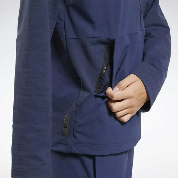 Jackets Womens Reebok United By Fitness Control Hoodie Vector Navy