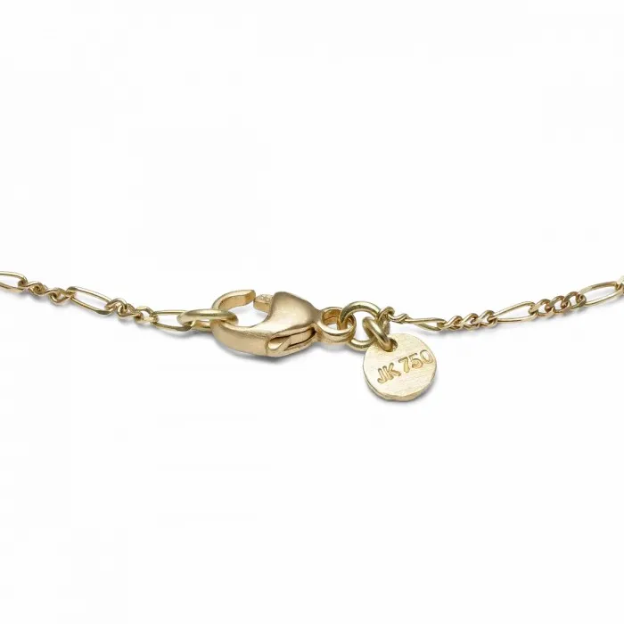 Jane Knig Gold Bracelets Women Figaro Panser Armbnd I 14 Karat Guld