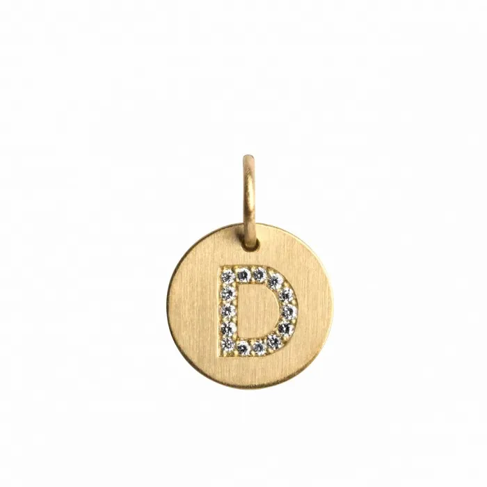 Jane Knig Gold Pendants Women Lovetag Pendant With Diamonds D