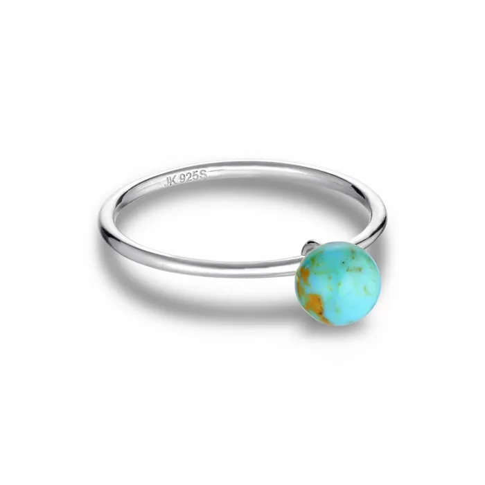 Jane Knig Silver Rings Women Bermuda Turquoise Ring