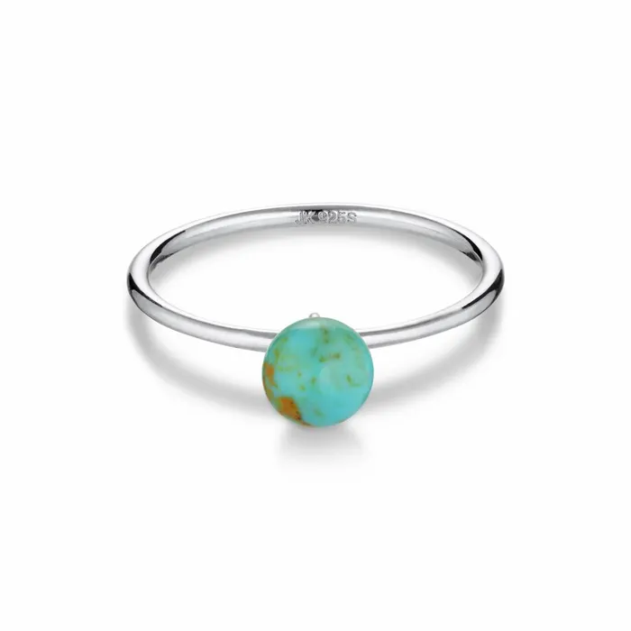 Jane Knig Silver Rings Women Bermuda Turquoise Ring