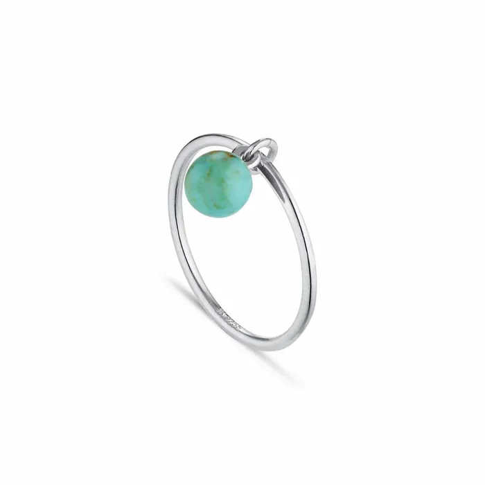 Jane Knig Silver Rings Women Bermuda Turquoise Ring