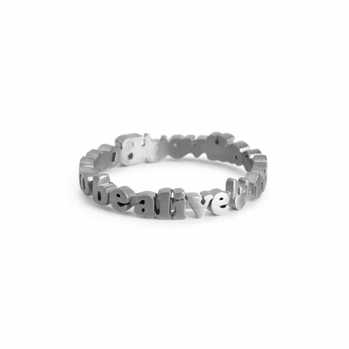 Jane Knig Silver Rings Women Born To Be Alive Ring