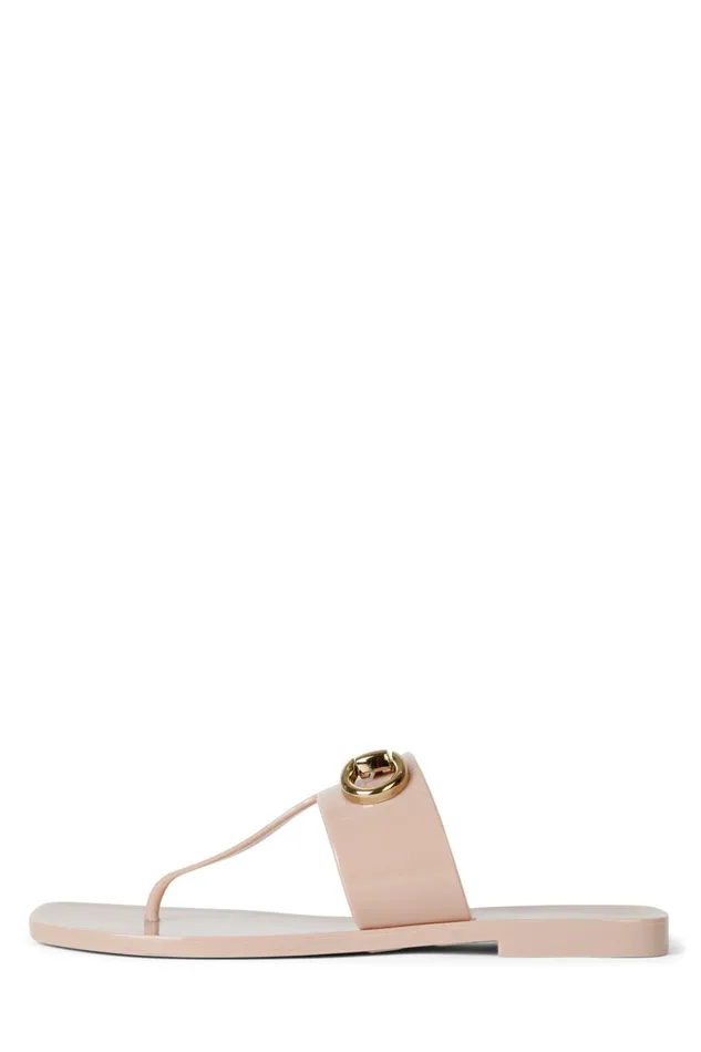 Jeffrey Campbell ALILBIT Cream Shiny Women Flat