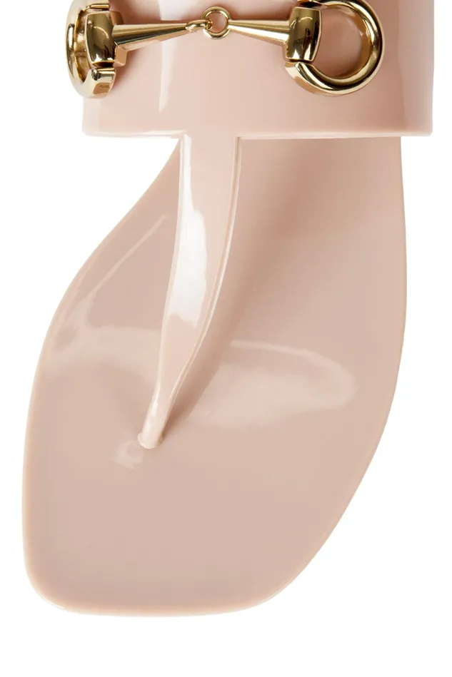 Jeffrey Campbell ALILBIT Cream Shiny Women Flat