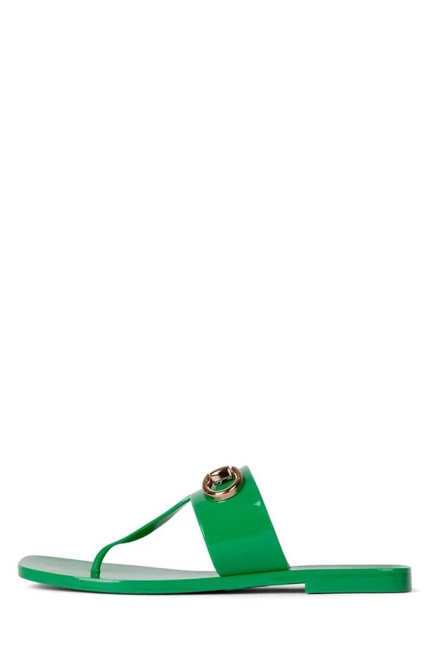 Jeffrey Campbell ALILBIT Cream Shiny Women Flat