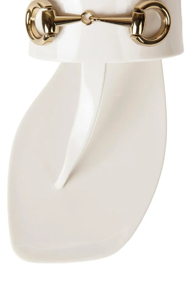 Jeffrey Campbell ALILBIT Cream Shiny Women Sandals Under 100