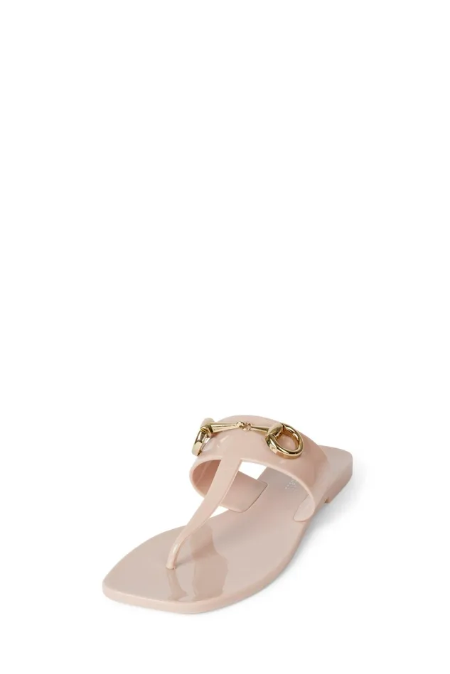 Jeffrey Campbell ALILBIT Cream Shiny Women Sandals Under 100
