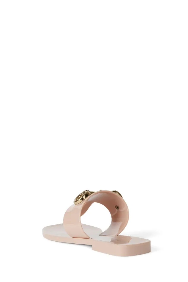 Jeffrey Campbell ALILBIT Cream Shiny Women Sandals Under 100