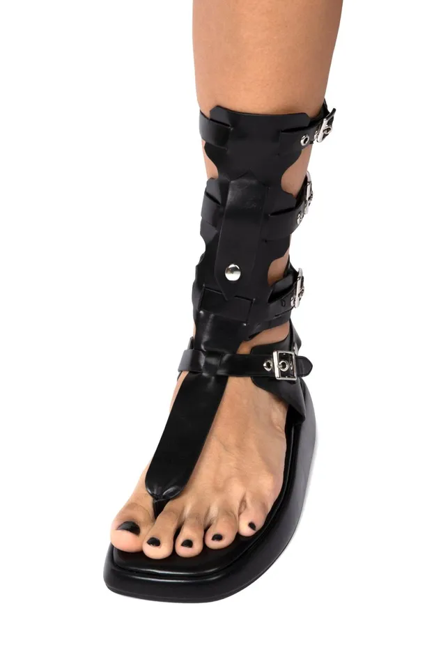 Jeffrey Campbell AMOZONIA Black Women Flat